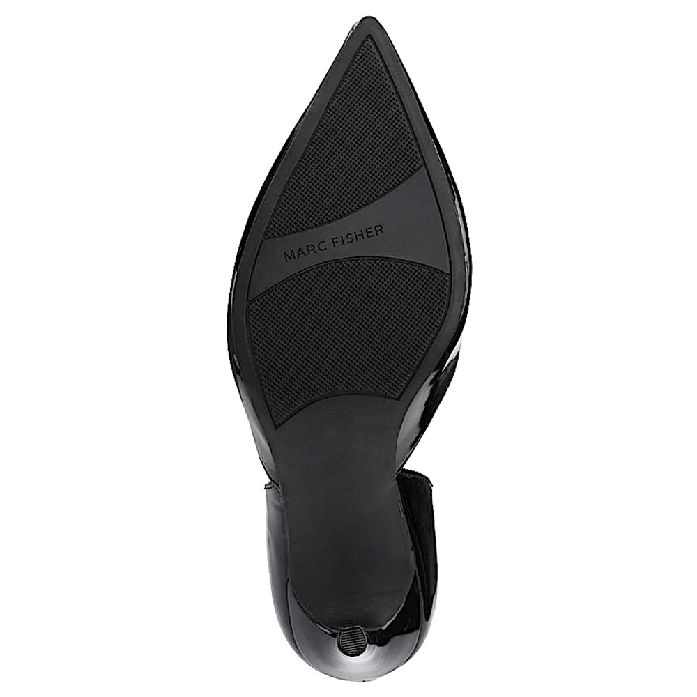 Marc Fisher Chrysta Black Patent Leather Pointy Toe Pumps, Women’s Size 6. - Picture 5 of 10